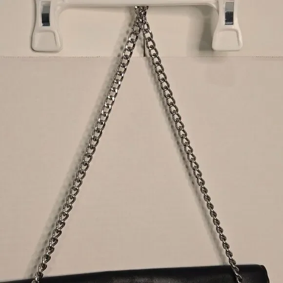 Michael Kors Lana Color Block Leather Envelope Clutch Bag 2015 Black/Grey/Taupe - Picture 12 of 12